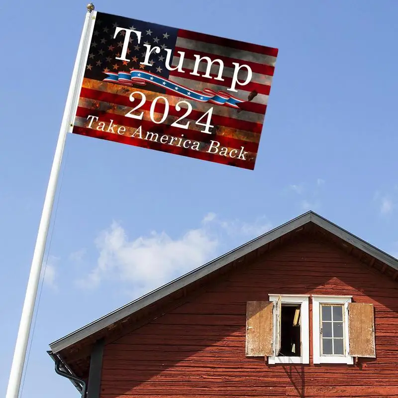 

Trump Garden Flag Fade Resistant Durable 2024 Flags Banner 3x5ft Outdoor Double-Sided Take America Back Flag accessories
