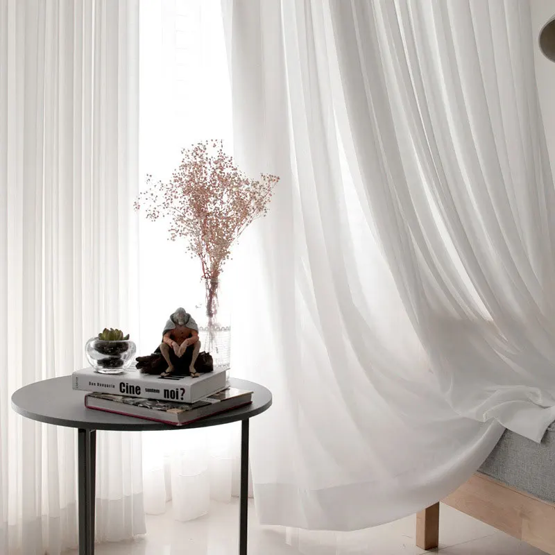 Modern Solid Tulle Window Curtains for Living Room Bedroom Curtain for Chiffon Sheer Voile Curtains for Window Screening Drapes
Modern Solid Tulle Window Curtains for Living Room Bedroom Curtain for Chiffon Sheer Voile Curtains for Window Screening Drapes