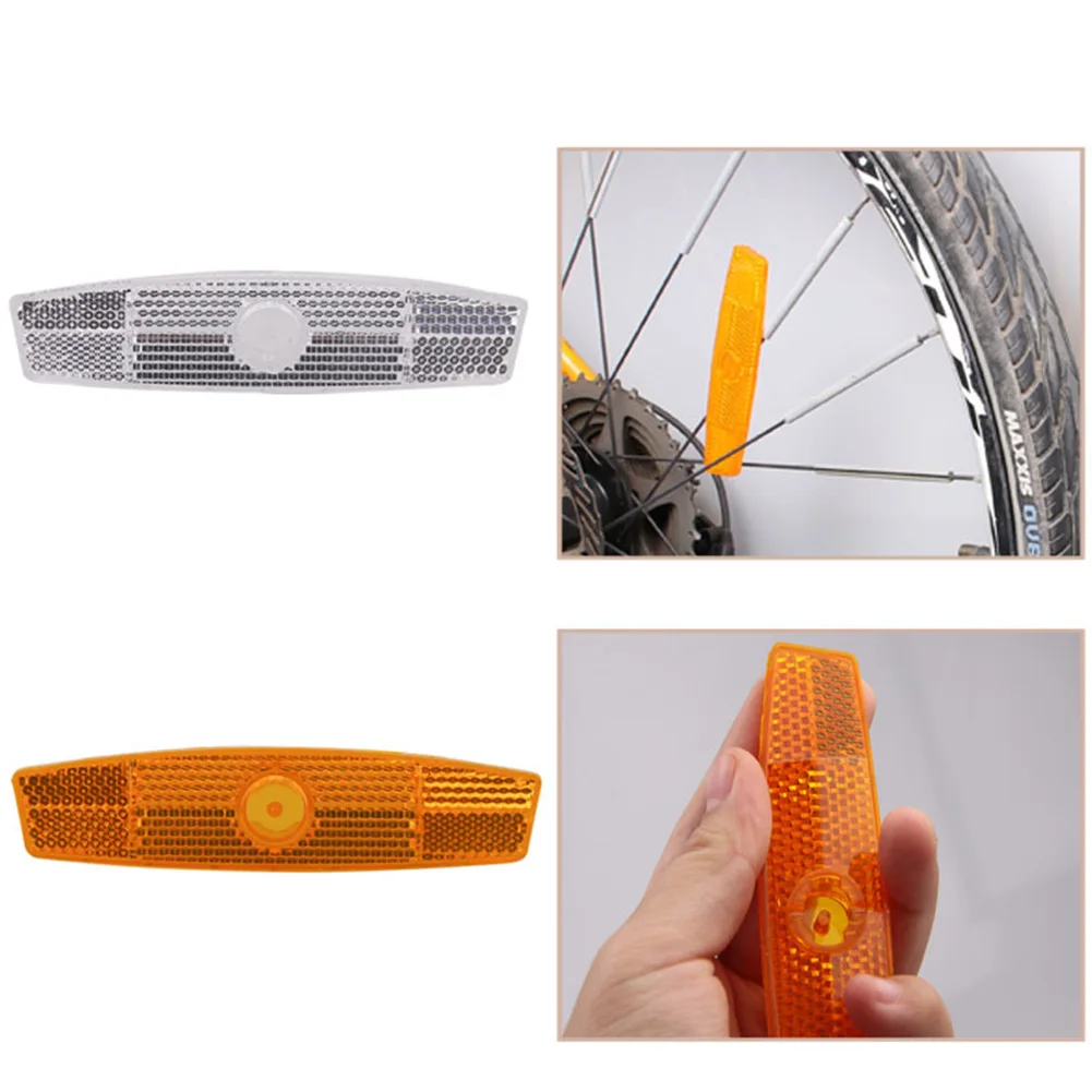 4pcs Bicycle Reflective Spoke Rim Reflective Strip Mountain Plastic Warning Bike Accessories Yellow/white 1*2.6*11.3cm
4pcs Bicycle Reflective Spoke Rim Reflective Strip Mountain Plastic Warning Bike Accessories Yellow/white 1*2.6*11.3cm
