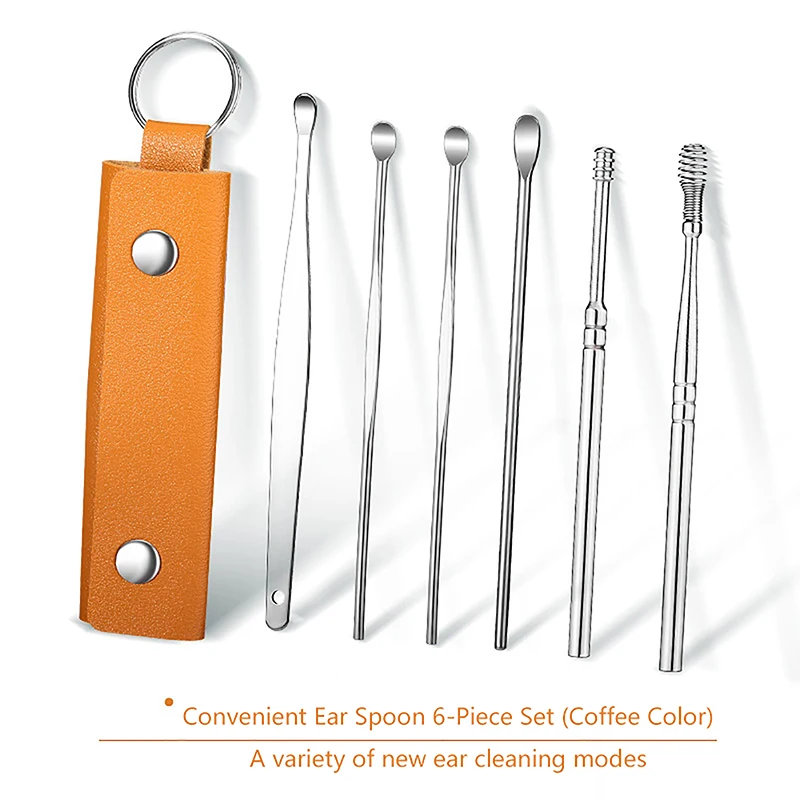 6pcs Портативная нержавеющая сталь для ушных сечений для ушной ложки чистка уха очистка уха уход за ухой набор для удаления ушной
6pcs Портативная нержавеющая сталь для ушных сечений для ушной ложки чистка уха очистка уха уход за ухой набор для удаления ушной