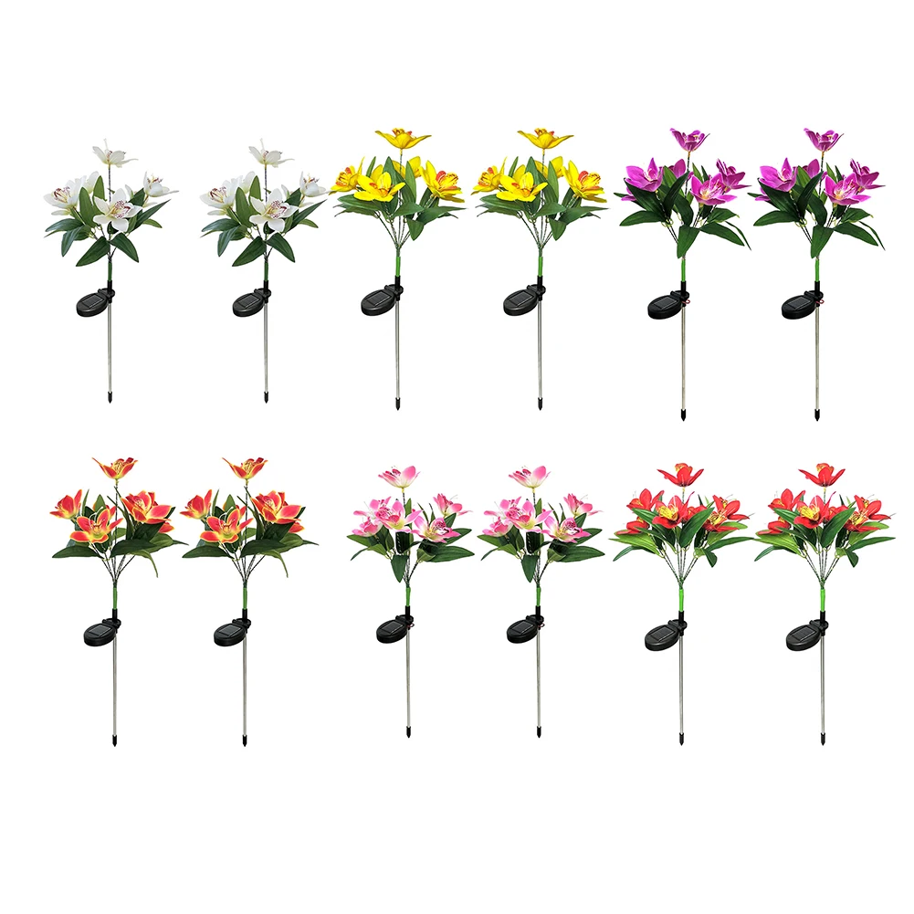 2pcs LED Solar Garden Orchid Flower Light Waterproof Landscape Fence Decor Waterproof Pathway Light Lawn Lamp Pathway Decoration
2pcs LED Solar Garden Orchid Flower Light Waterproof Landscape Fence Decor Waterproof Pathway Light Lawn Lamp Pathway Decoration