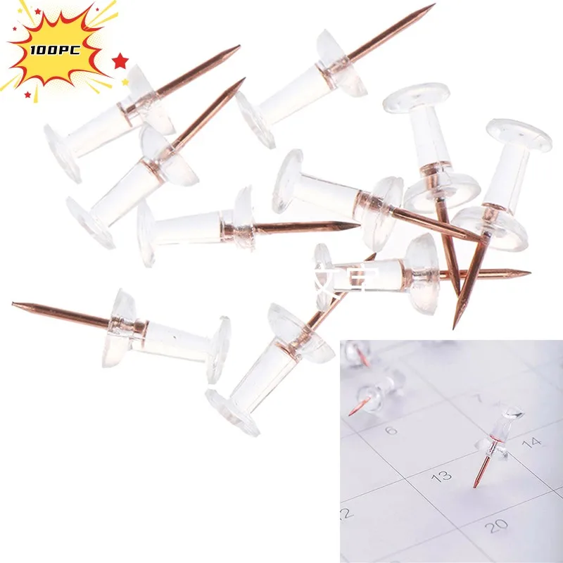 HOT SALE Push Pins Thumb Thumbtack Board Pins Drawing Photo Wall Studs Office School Supplies Transparent Rose Gold 100pcs
HOT SALE Push Pins Thumb Thumbtack Board Pins Drawing Photo Wall Studs Office School Supplies Transparent Rose Gold 100pcs