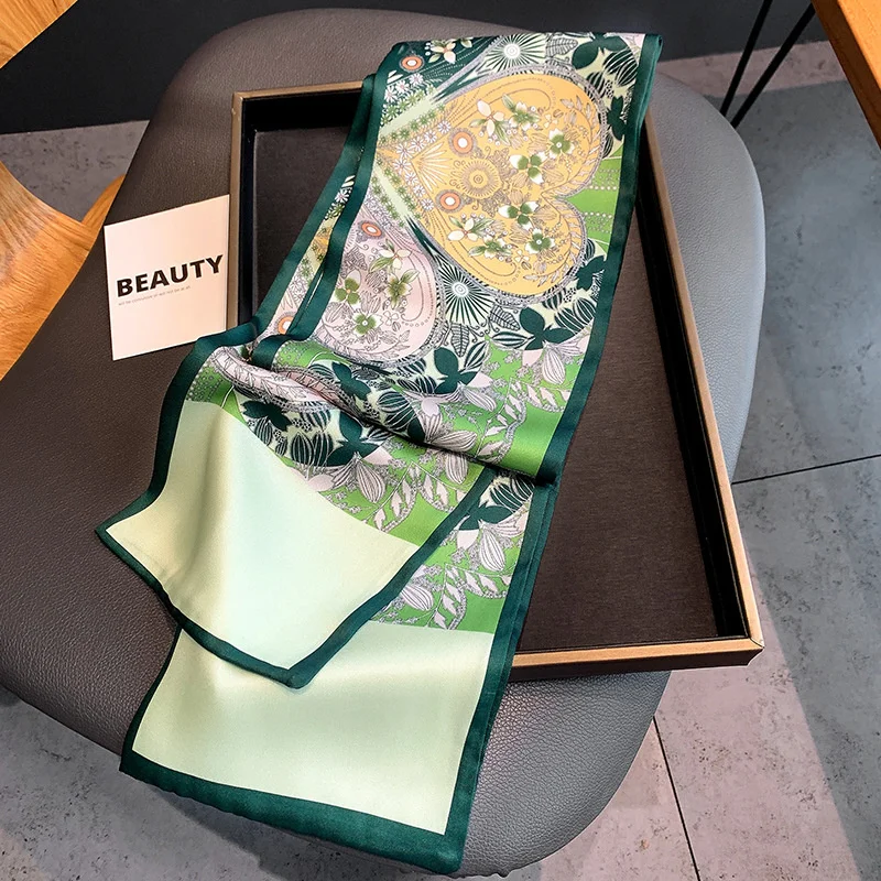 Fasion Floral Silk airbands Scarf Lon 17*150cm Polyester Decorate Scarves Female Foulard Bandana Neckercief Bufanda
Fasion Floral Silk airbands Scarf Lon 17*150cm Polyester Decorate Scarves Female Foulard Bandana Neckercief Bufanda