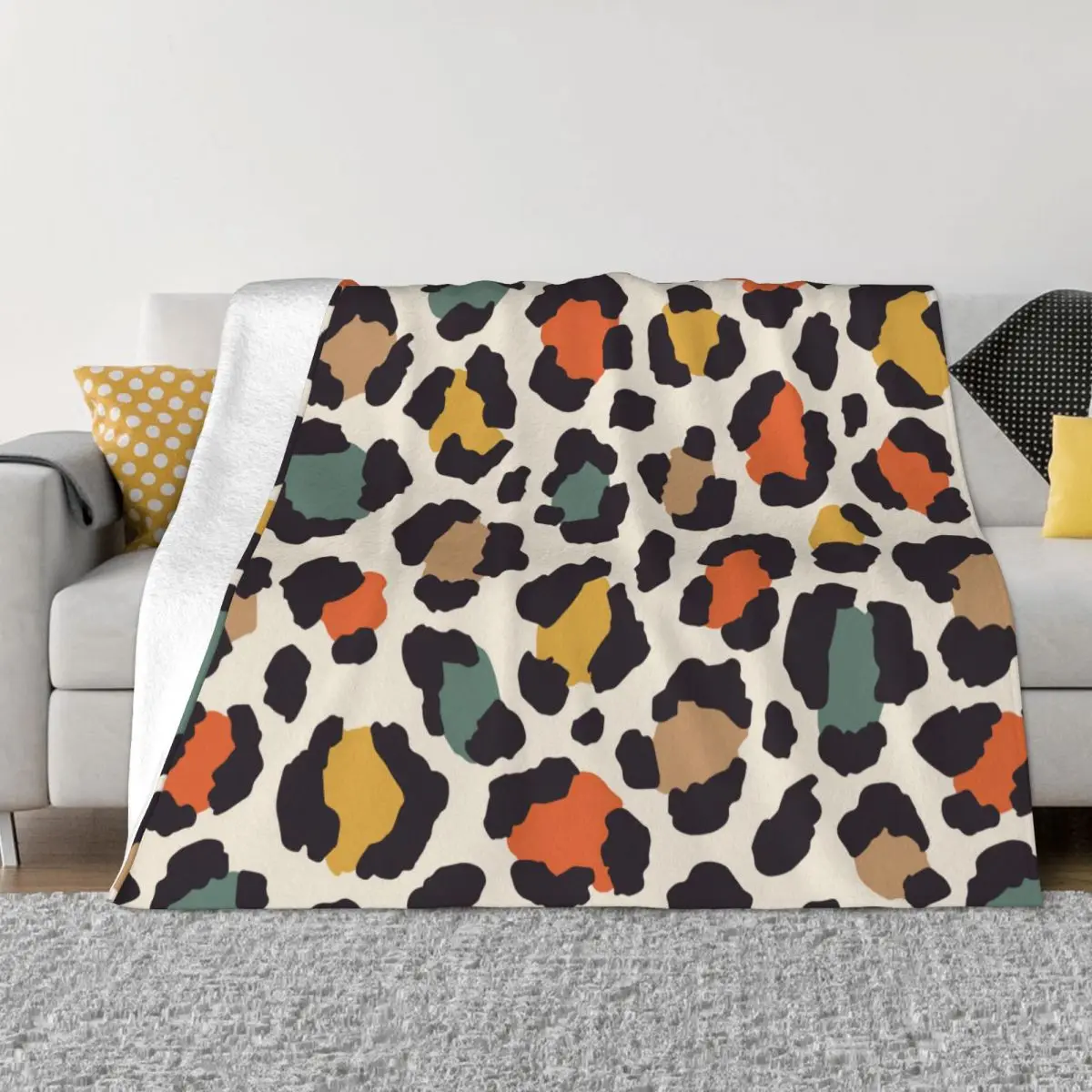 Colorful Leopard Blankets Flannel Print Animal Skin Breathable Warm Throw Blanket for Home Office Rug Piece
Colorful Leopard Blankets Flannel Print Animal Skin Breathable Warm Throw Blanket for Home Office Rug Piece