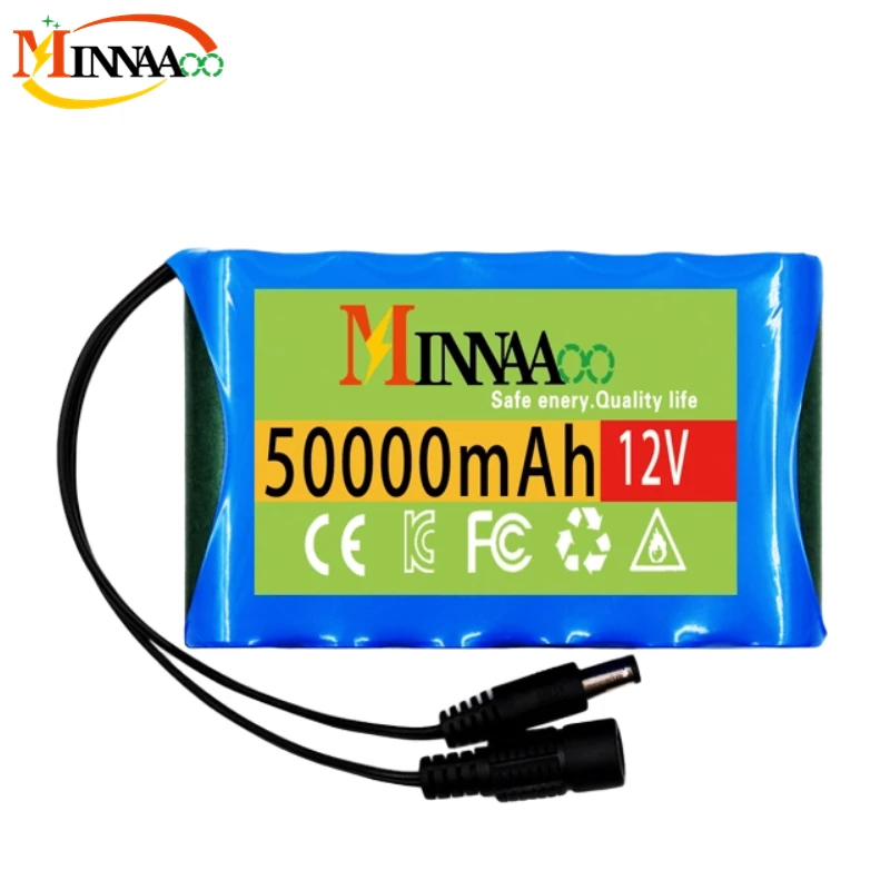 18650 3S2P 12V 50000mah Original Lithium Ion Battery DC 12.6V 50Ah Rechargeable CCTV, Camera Monitor Replacement Battery+Charger
18650 3S2P 12V 50000mah Original Lithium Ion Battery DC 12.6V 50Ah Rechargeable CCTV, Camera Monitor Replacement Battery+Charger