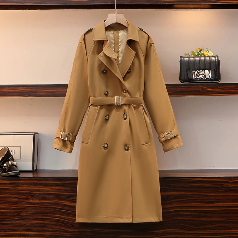 SuperAen 2022 Women's Clothes Spring New Solid Office Lady Medium and Long Double Breasted Windbreaker Slim Waist Coats
SuperAen 2022 Women's Clothes Spring New Solid Office Lady Medium and Long Double Breasted Windbreaker Slim Waist Coats