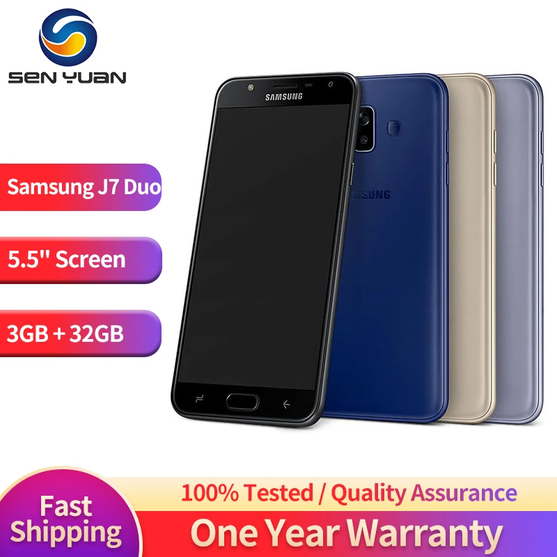 Оригинальный сотовый телефон Samsung Galaxy J7 Duo J720F 4G LTE мобильный телефон 5,5 3 ГБ + 32 ГБ с двумя SIM-картами 13 МП Двойная камера Восьмиядерный Android
Оригинальный сотовый телефон Samsung Galaxy J7 Duo J720F 4G LTE мобильный телефон 5,5 3 ГБ + 32 ГБ с двумя SIM-картами 13 МП Двойная камера Восьмиядерный Android
