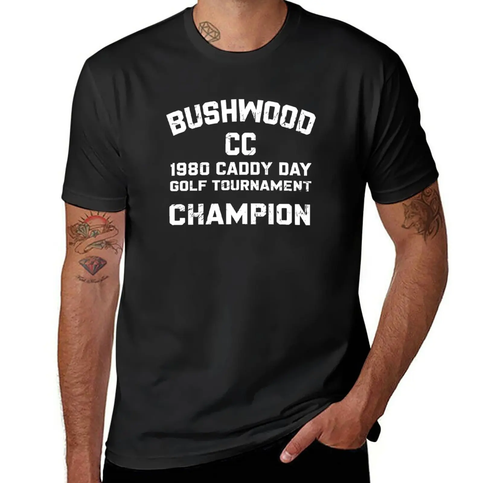 Новинка футболка с рисунком чемпиона из бушвуда-от Caddyshack топы аниме Забавные