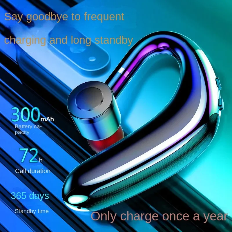 Bluetooth Headset Wireless Single Ear Hanging Ear Type High Sound Quality Business Long Standby Apple OPPO Huawei Vivo Universal
Bluetooth Headset Wireless Single Ear Hanging Ear Type High Sound Quality Business Long Standby Apple OPPO Huawei Vivo Universal