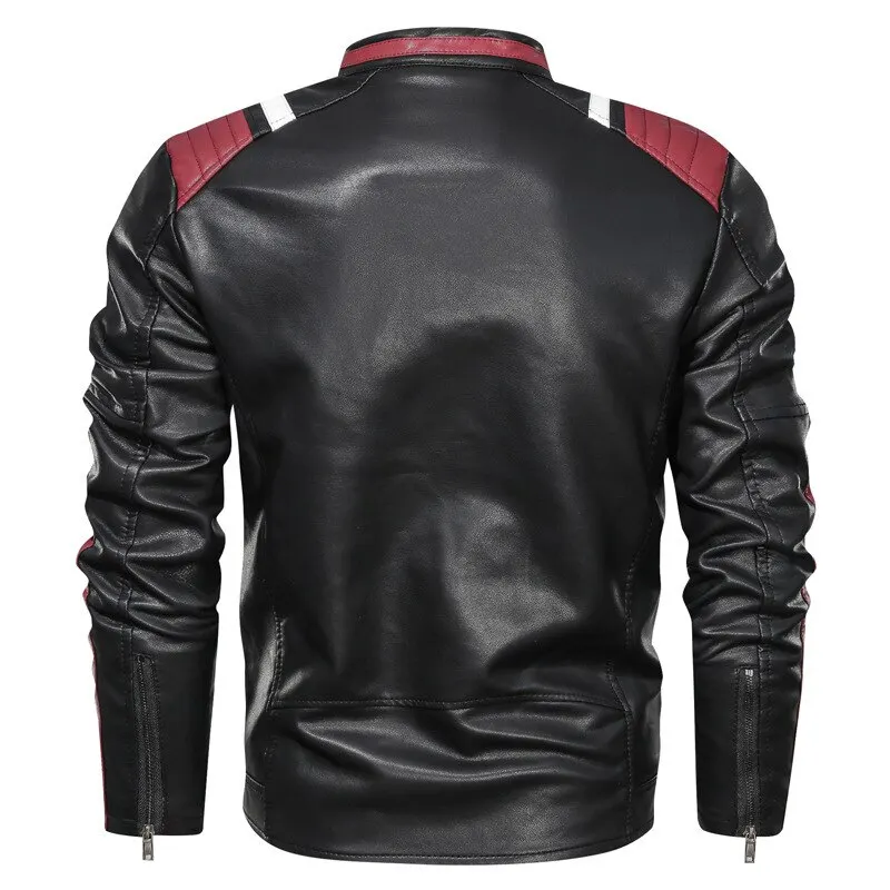 2022 Autumn Winter Casual Men's Leather Jacket Fashion Stand Collar Motorcycle Jacket Men Slim Style Quality Leather Jacket Men
2022 Autumn Winter Casual Men's Leather Jacket Fashion Stand Collar Motorcycle Jacket Men Slim Style Quality Leather Jacket Men
