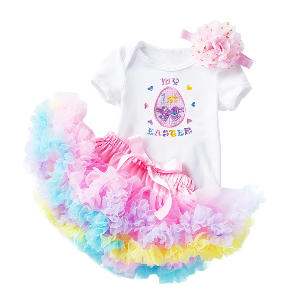 Baby Girls Birthday Dress For 1st Birthday Party Girl Newborn Infantil Short Sleeve Letters Printed Jumpsuit Headband TZ765
Baby Girls Birthday Dress For 1st Birthday Party Girl Newborn Infantil Short Sleeve Letters Printed Jumpsuit Headband TZ765