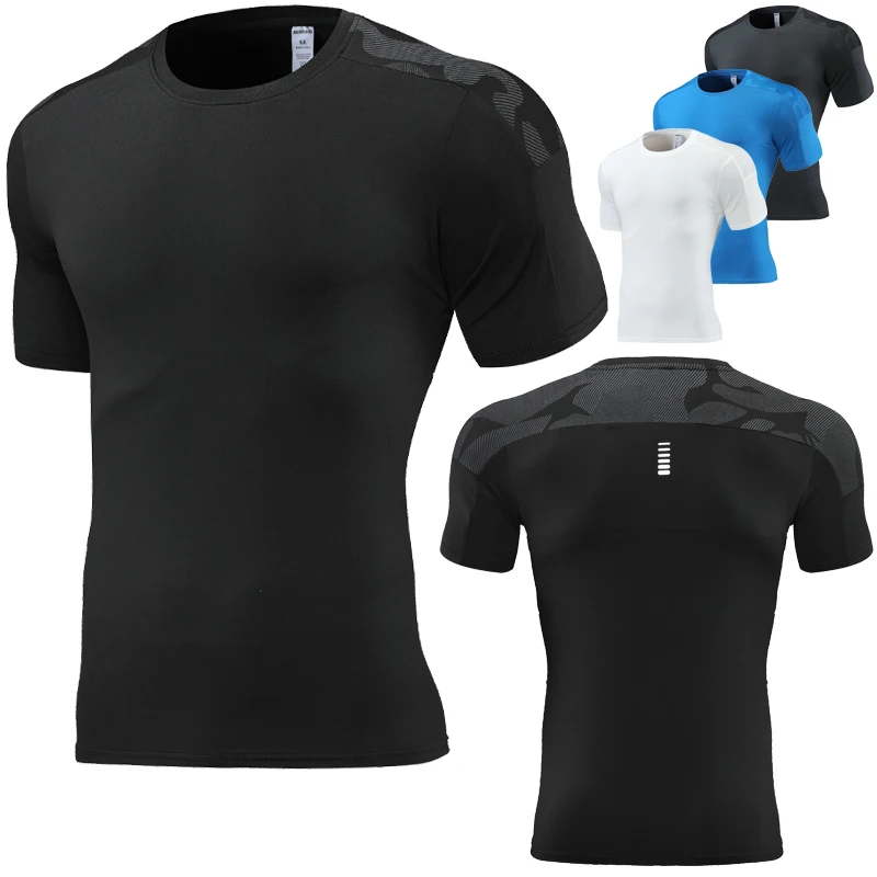 Men Gym T-shirts Quick Dry Running Sports Short Sleeve Breathable Training Tight Shirts Prints Fitness Outdoor Male Summer Tee
Men Gym T-shirts Quick Dry Running Sports Short Sleeve Breathable Training Tight Shirts Prints Fitness Outdoor Male Summer Tee