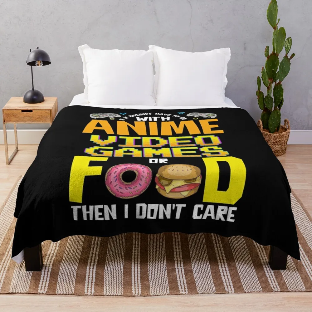Anime Video Games Or Food Or I Don't Care Throw Blanket Thermal Blankets For Travel Sofa Blankets
Anime Video Games Or Food Or I Don't Care Throw Blanket Thermal Blankets For Travel Sofa Blankets