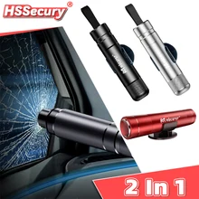 2in1 Alloy Car Safety Hammer Seat Belt Cutter With Car Phone Number Card Car Window Breaker Escape Emergency Hammer Rescue Tool