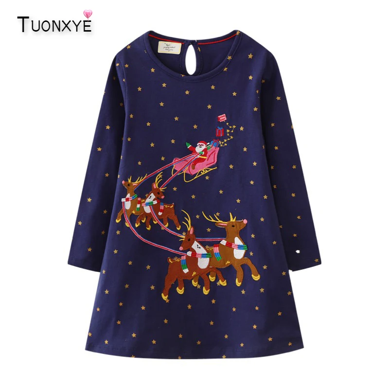 TUONXYE Girls Long Sleeve Christmas Dress Cartoon Unicorn Rainbow Embroidered Elk Cotton Knitting Pocket Casual Dresses 2-7y
TUONXYE Girls Long Sleeve Christmas Dress Cartoon Unicorn Rainbow Embroidered Elk Cotton Knitting Pocket Casual Dresses 2-7y