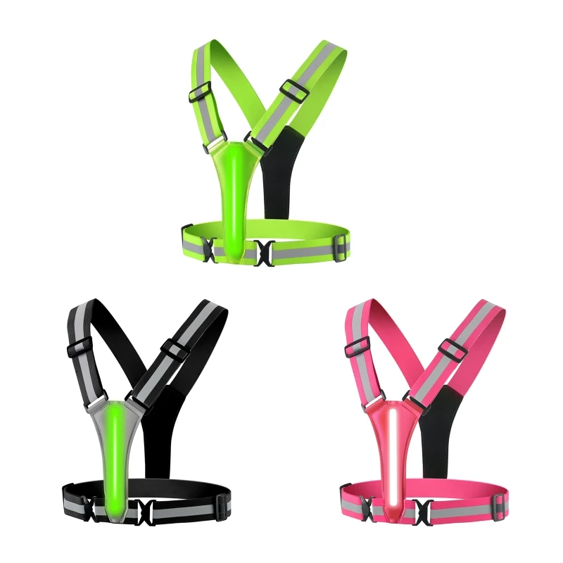 LED Reflective Vest USB Rechargeable High Visibility Warning Lights Adjustable Waist and Shoulder for Jogging Running
LED Reflective Vest USB Rechargeable High Visibility Warning Lights Adjustable Waist and Shoulder for Jogging Running