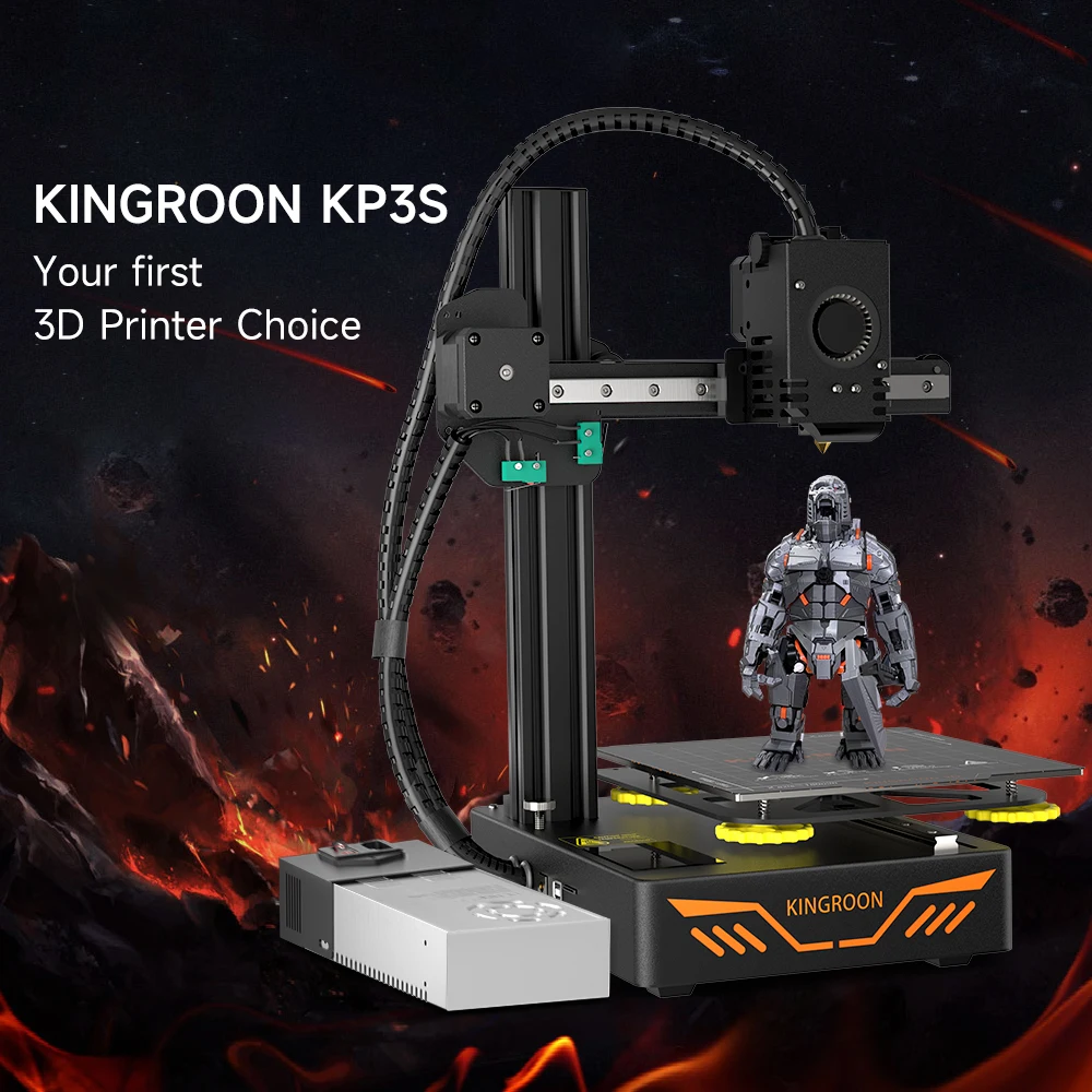 KINGROON KP3S DIY Набор для 3D-принтера impressora 3D Модернизированный прямой экструдер TMC2225 драйвер двойной металлический направляющий рельс 180*180*180 мм
KINGROON KP3S DIY Набор для 3D-принтера impressora 3D Модернизированный прямой экструдер TMC2225 драйвер двойной металлический направляющий рельс 180*180*180 мм