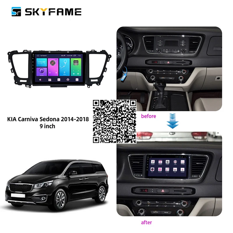 Автомагнитола SKYFAME 4 + 64G для KIA Carnival 2014-2018, Android, мультимедийная система
Автомагнитола SKYFAME 4 + 64G для KIA Carnival 2014-2018, Android, мультимедийная система