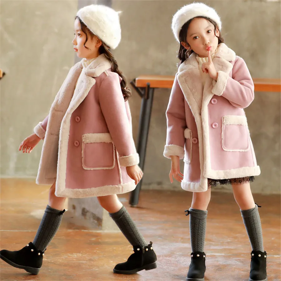 Kids Thicken Velvet Winter Jackets for Girls Fashion Woollen Outerwear Coat Children's Warm Jackets Clothes Toddler Girls Jacket
Kids Thicken Velvet Winter Jackets for Girls Fashion Woollen Outerwear Coat Children's Warm Jackets Clothes Toddler Girls Jacket
