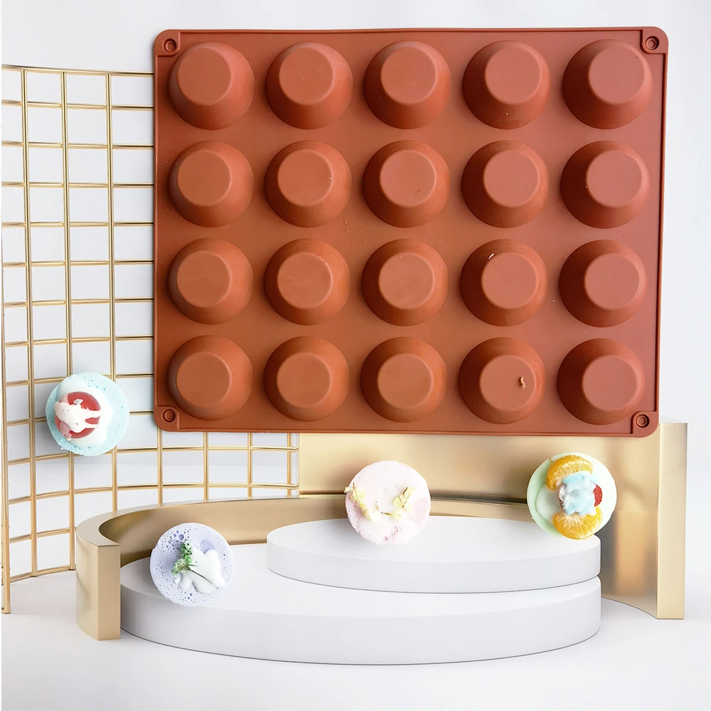 20 Hole Egg Tart Cake Molds Silicone Molds for baking cookie Chocolate Covered Bakeware Pastry Mould Round Cupcake
20 Hole Egg Tart Cake Molds Silicone Molds for baking cookie Chocolate Covered Bakeware Pastry Mould Round Cupcake