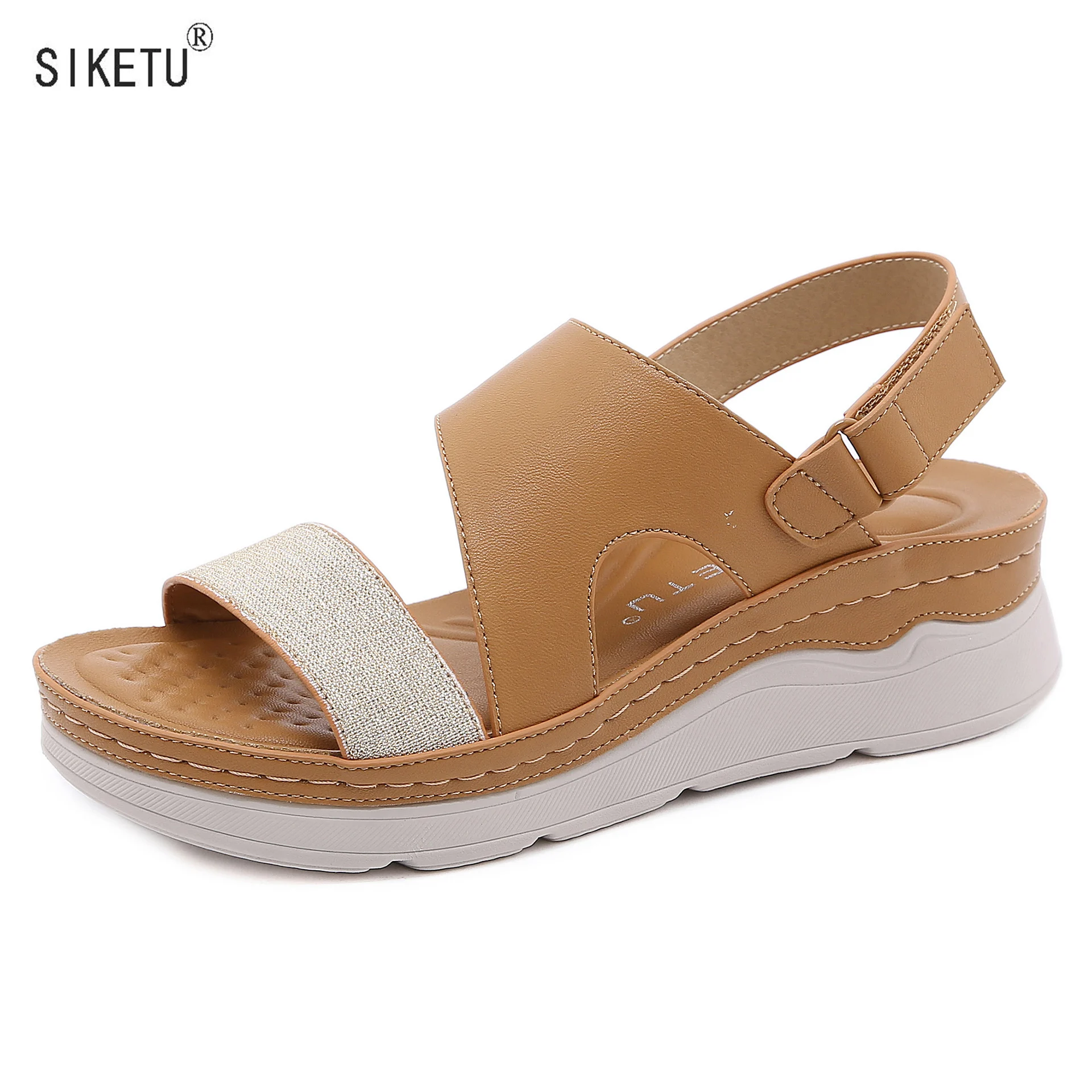 Fashion Shoes 2022 Women's Sandals Retro Soft Wedges Beach Shoes Hook & Loop Elastic Band Sandals SIKETU Brand Sandales Femelles
Fashion Shoes 2022 Women's Sandals Retro Soft Wedges Beach Shoes Hook & Loop Elastic Band Sandals SIKETU Brand Sandales Femelles