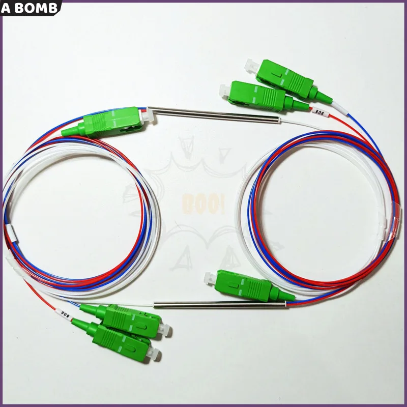 10pcs Fiber Optic FBT Splitter With Connector SC APC 1x2 0.9mm Unbalanced Coupler 10/90 20/80 70/30 60/40
10pcs Fiber Optic FBT Splitter With Connector SC APC 1x2 0.9mm Unbalanced Coupler 10/90 20/80 70/30 60/40