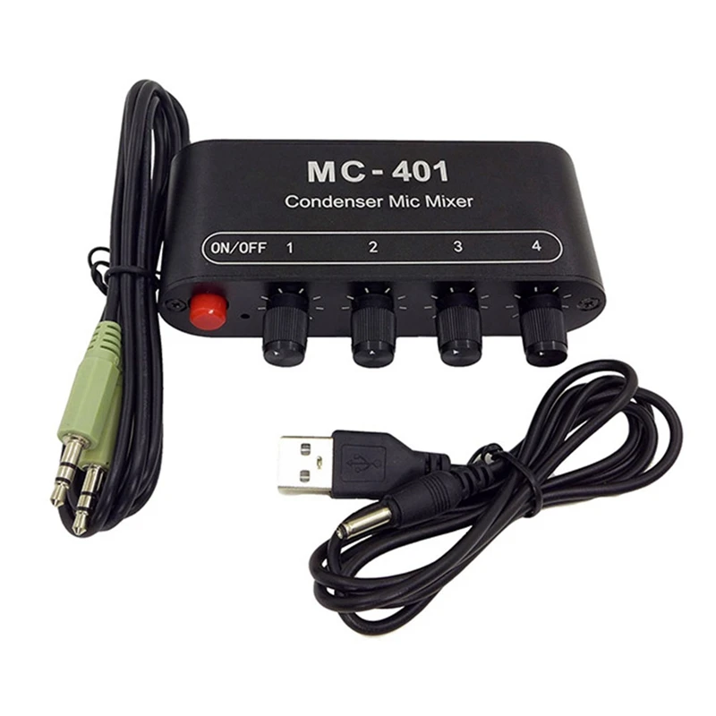 New Mini Audio Mixer Condenser Microphone Mixer Four-In-One Microphone Amplifier For Computer Mobile Phone Sound Card
New Mini Audio Mixer Condenser Microphone Mixer Four-In-One Microphone Amplifier For Computer Mobile Phone Sound Card