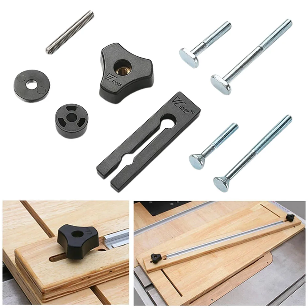 Handle T-Slot Slider Miter T-Track Jig Screw Fixture Table Saw Router Chute Rail Special Accessories Woodworking Tool Set
Handle T-Slot Slider Miter T-Track Jig Screw Fixture Table Saw Router Chute Rail Special Accessories Woodworking Tool Set