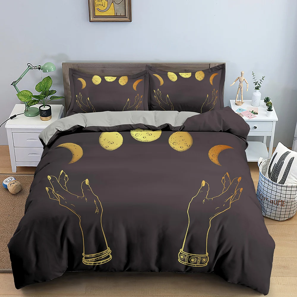 Fashion 3D Sun Moon Divination Duvet Cover Sacred Bedding Set 2/3pcs Single Queen King Size Luxury Adults Bed Linen Quilt Cover
Fashion 3D Sun Moon Divination Duvet Cover Sacred Bedding Set 2/3pcs Single Queen King Size Luxury Adults Bed Linen Quilt Cover