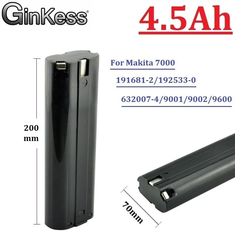 9.6V 4500mAh NI-MH Battery Replacement For Makita 9000 9002 6095D 6096D 6012HD DA391D 5090D 4390D 5090D 8402VD ML90 2 100% New
9.6V 4500mAh NI-MH Battery Replacement For Makita 9000 9002 6095D 6096D 6012HD DA391D 5090D 4390D 5090D 8402VD ML90 2 100% New