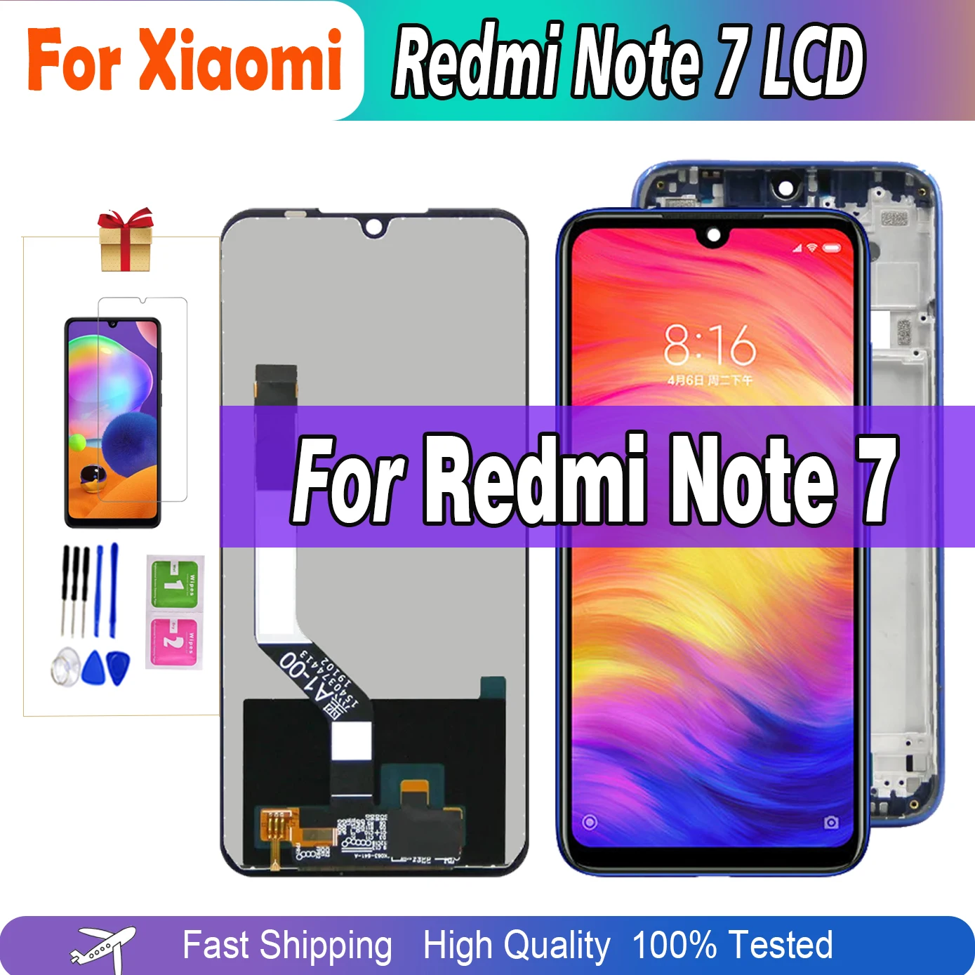 6.3'' LCD Original for Xiaomi Redmi Note 7 LCD Display Touch For Redmi Note7 Pro M1901F7G LCD 10 Touch Screen Digitizer Assembly
6.3'' LCD Original for Xiaomi Redmi Note 7 LCD Display Touch For Redmi Note7 Pro M1901F7G LCD 10 Touch Screen Digitizer Assembly