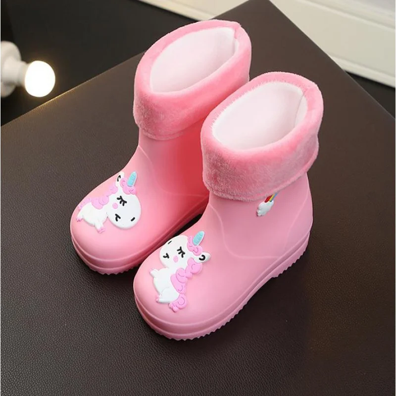 New Kids Rain Boots For Girls Rubber Rainboot Boys Baby Girls PVC Warm Children Waterproof Shoes Modis Cartoon Unicorn Removable
New Kids Rain Boots For Girls Rubber Rainboot Boys Baby Girls PVC Warm Children Waterproof Shoes Modis Cartoon Unicorn Removable