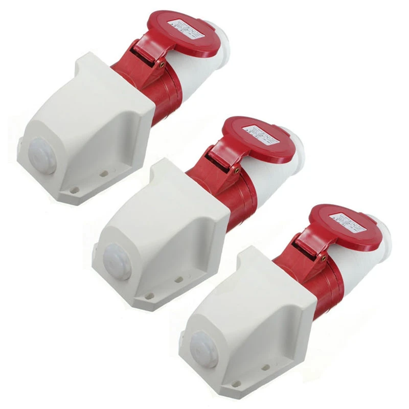 3X 16 Amp 5 Pin Plug & Socket Weatherproof IP44 3 Phase 380-415V 3P + N + Earth 16A
3X 16 Amp 5 Pin Plug & Socket Weatherproof IP44 3 Phase 380-415V 3P + N + Earth 16A