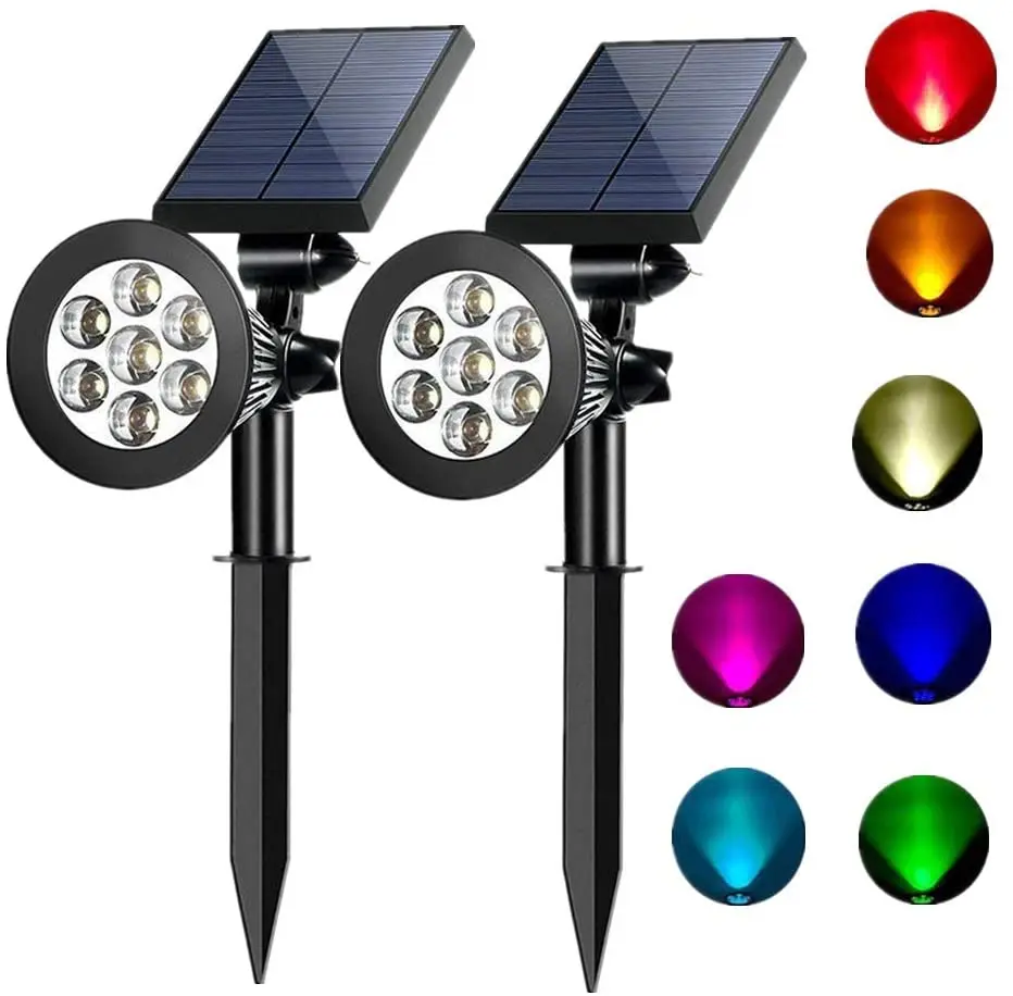 Solar Spotlight Waterproof 7LED RGB Christmas Color Adjustable Solar Lawn Light Outdoor Patio GardenWall Light Landscape Light
Solar Spotlight Waterproof 7LED RGB Christmas Color Adjustable Solar Lawn Light Outdoor Patio GardenWall Light Landscape Light