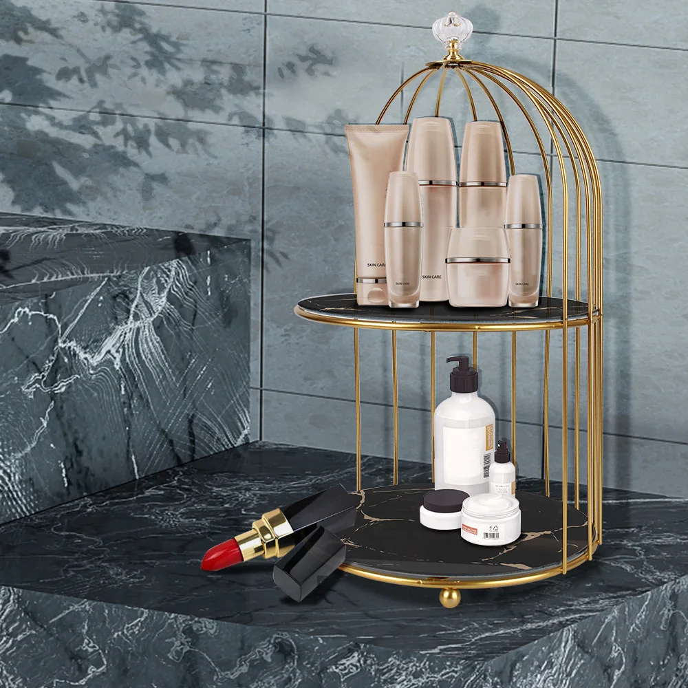Light Luxury Bird Cage Rack Storage Rack for Bedroom or Bathroom Nordic Style Skin Care Product Finishing Table Rack
Light Luxury Bird Cage Rack Storage Rack for Bedroom or Bathroom Nordic Style Skin Care Product Finishing Table Rack