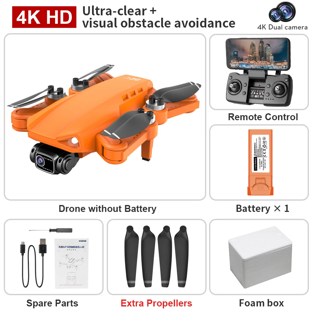 L900 PRO SE Drone 4K Profesional GPS FPV Dual Camera Drones Brushless Motor 5G RC Quadcopter HD Obstacle Avoidance
L900 PRO SE Drone 4K Profesional GPS FPV Dual Camera Drones Brushless Motor 5G RC Quadcopter HD Obstacle Avoidance