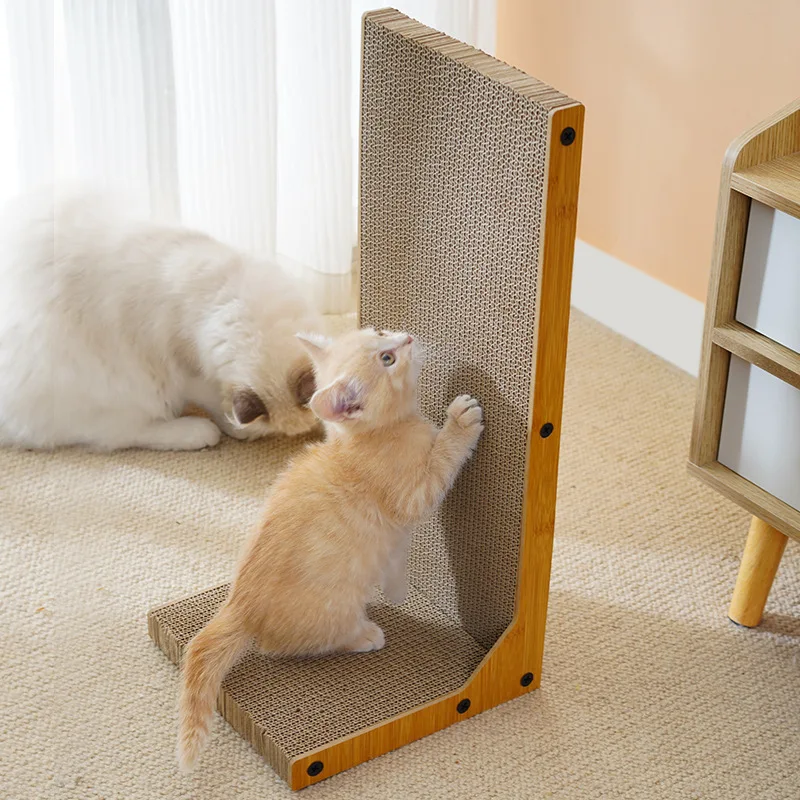 Furniture L-shaped Mat Protector Product Abreaction Cat Kitten Scratching Equipment Board Scraper Pet Corrugated Claw Paper Toy
Furniture L-shaped Mat Protector Product Abreaction Cat Kitten Scratching Equipment Board Scraper Pet Corrugated Claw Paper Toy