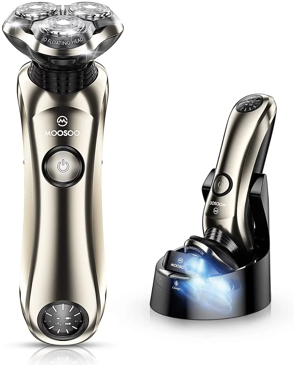 Electric Shaver, Wet Dry Use Men's Razor, 3D Floating Heads, IPX7 Waterproof
Electric Shaver, Wet Dry Use Men's Razor, 3D Floating Heads, IPX7 Waterproof