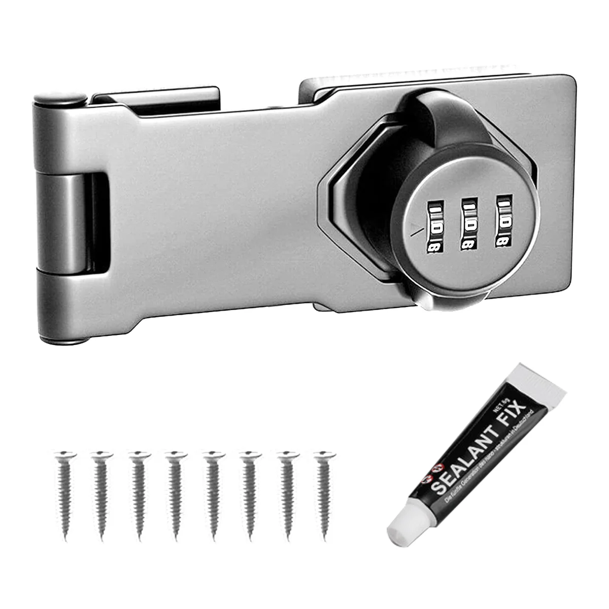 Household Cabinet Password Locks, Cabinet Door Combination Lock, Door Lock Clasp Door Cabinet, Privacy Lock (Silver)
Household Cabinet Password Locks, Cabinet Door Combination Lock, Door Lock Clasp Door Cabinet, Privacy Lock (Silver)