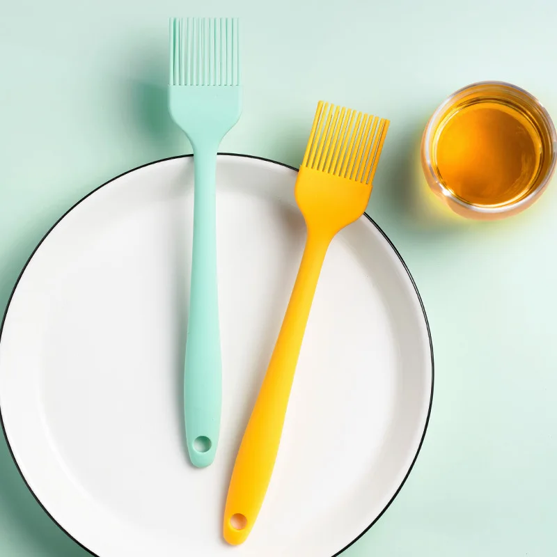 Silicone Spatula Barbeque Brush Cooking BBQ Heat Resistant Oil Condiment Brushes Kitchen Bar Cake Baking Tools Utensil Supplies 
Silicone Spatula Barbeque Brush Cooking BBQ Heat Resistant Oil Condiment Brushes Kitchen Bar Cake Baking Tools Utensil Supplies