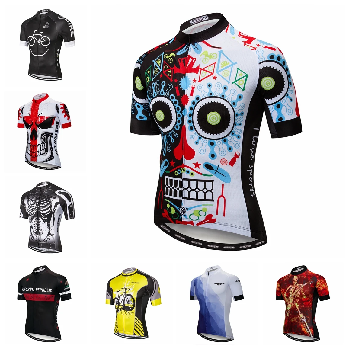 

Веломайка мужская с коротким рукавом, велосипедная рубашка, униформа для горных и шоссейных велосипедов, Белый Топ, одежда для езды на велосипеде, лето