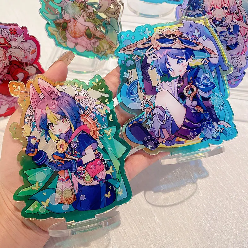 Genshin Impact KeyChain Colorful Laser Key Chain Women Xiao Plate Desk Decor Balladeer Standing Collection Ornament Acrylic Doll
Genshin Impact KeyChain Colorful Laser Key Chain Women Xiao Plate Desk Decor Balladeer Standing Collection Ornament Acrylic Doll
