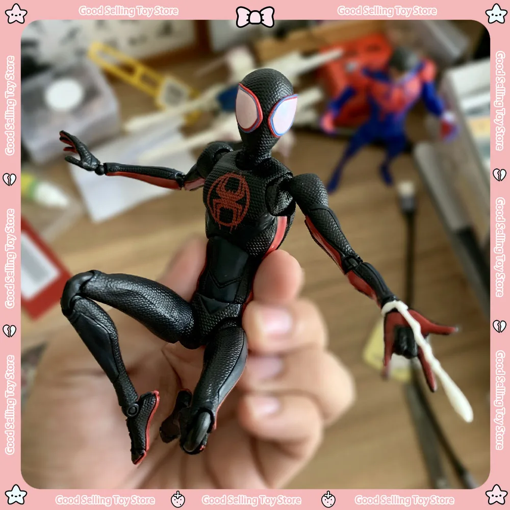 Новая игрушка Ct Marvel Аниме Фигурки Майлз Моралес Человек-Паук Фигурка Shf Агент