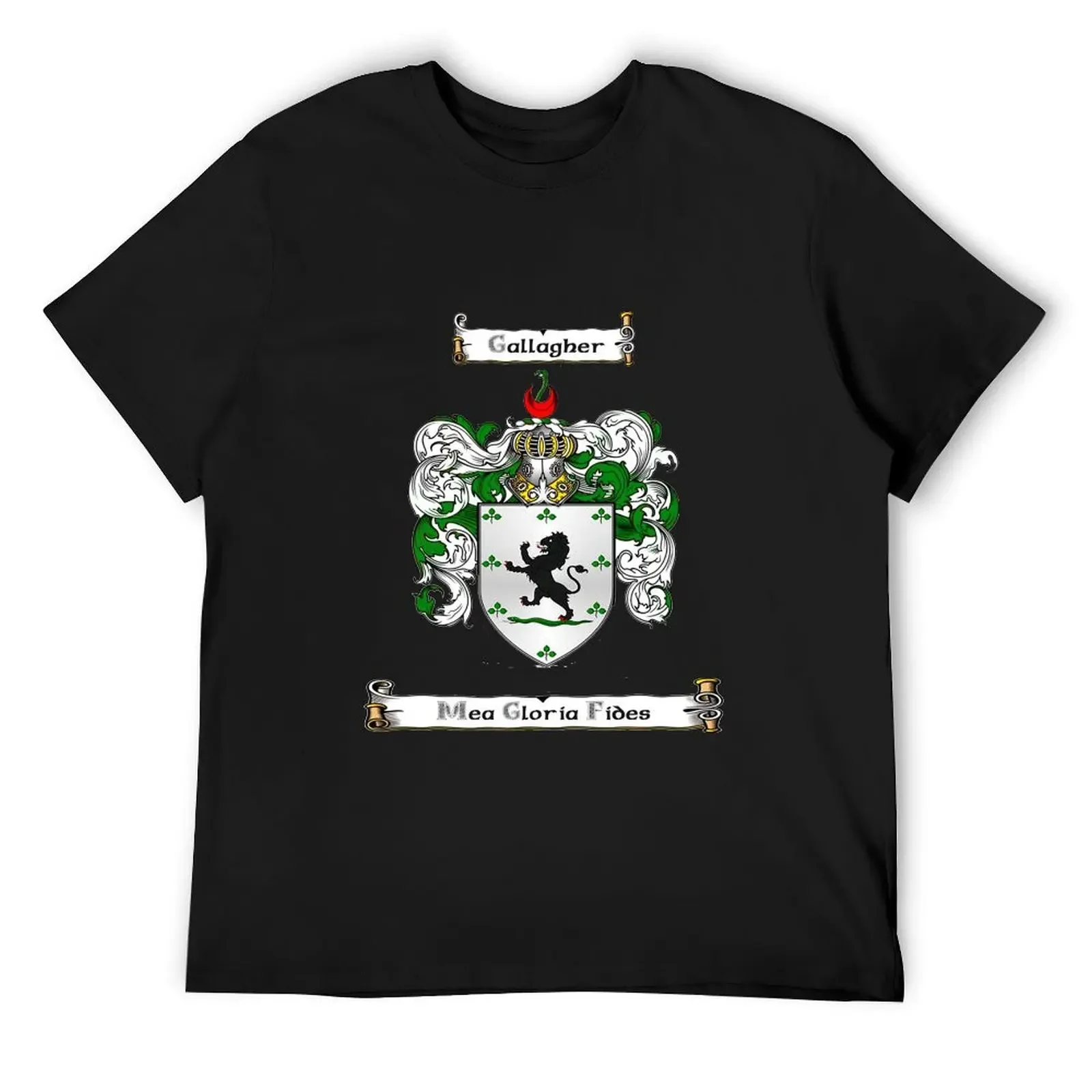 Футболка Gallagher Family Crest and Motto быстросохнущая милая одежда футболки с животным