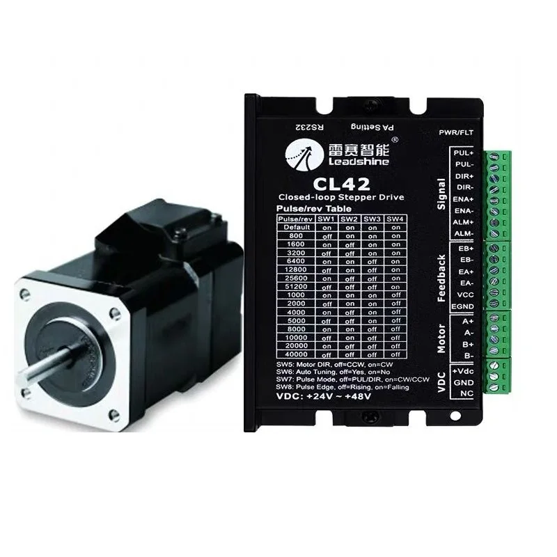 42CME08 Leadshine Closed Loop Stepper Motor NEMA 17 Servo motor instal 1000-Line Encoder 80W easy servo motors
42CME08 Leadshine Closed Loop Stepper Motor NEMA 17 Servo motor instal 1000-Line Encoder 80W easy servo motors