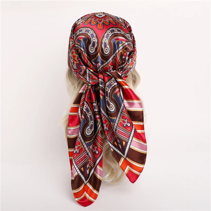 Muslim Fashion Paisley Print Head Wrap for Women Headband Hijab Turban Femme Foulard Bandana Design Satin Silk Square Scarf 2022
Muslim Fashion Paisley Print Head Wrap for Women Headband Hijab Turban Femme Foulard Bandana Design Satin Silk Square Scarf 2022