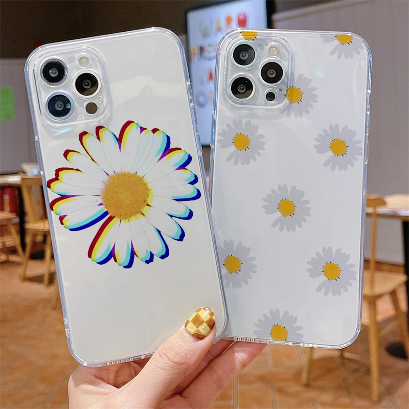 Simplicity Daisy Cases For iPhone 11 13 Pro Max 12 Mini X XR XS SE 2020 8 7 6 6S Plus TPU Phone Soft Silicone Luxury Cover Coque
Simplicity Daisy Cases For iPhone 11 13 Pro Max 12 Mini X XR XS SE 2020 8 7 6 6S Plus TPU Phone Soft Silicone Luxury Cover Coque