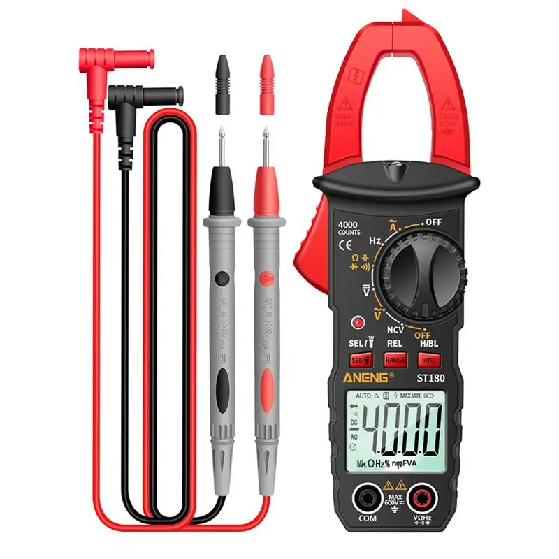 Портативный цифровой мультиметр-зажим с автоматическим выбором диапазона, 4000 отсчетов, тестер напряжения
Портативный цифровой мультиметр-зажим с автоматическим выбором диапазона, 4000 отсчетов, тестер напряжения