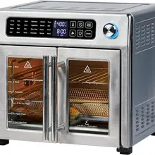 Lagasse 26 QT Extra Large Air Fryer, Convection Toaster Oven with French Doors, Stainless Steel