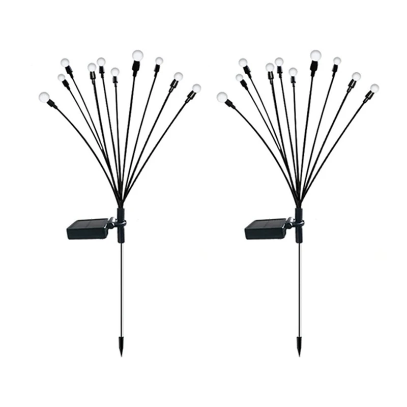 2PCS 10 Head Solar Powered Firefly Lights, 10 LED Outdoor Waterproof Solar Starburst Swaying Garden Lights
2PCS 10 Head Solar Powered Firefly Lights, 10 LED Outdoor Waterproof Solar Starburst Swaying Garden Lights